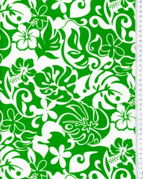 Polynesian fabric ORI Green - Tissushop